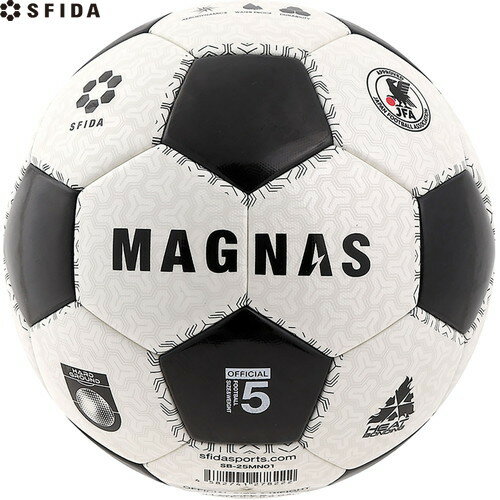 ■送料無料■【sfida】スフィーダ SB25MN01-WHTBLK MAGNAS 土用 5号球[WHT/BLK][サッカーボール/サッカー5号/5号球/JFA検定球/土グラウンド用/砂防止バルブ付/サーマルボール/SB-25MN01]【RCP】