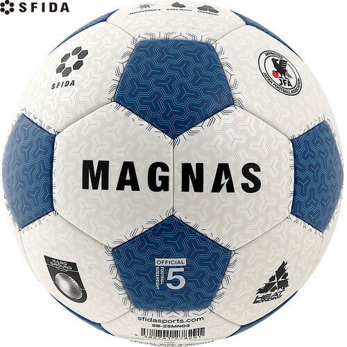 ■送料無料■【sfida】スフィーダ SB25MN01-WHTBLU MAGNAS 土用 5号球[WHT/BLU][サッカーボール/サッカー5号/5号球/JFA検定球/土グラウンド用/砂防止バルブ付/サーマルボール/SB-25MN01]【RCP】