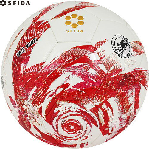 ■送料無料■【sfida】スフィーダ SB25VV03-WHTRED VAIS VORTI JR 4号球[WHT/RED][ジュニア/キッズ/子供/サッカーボール/サッカー4号/4号球/JFA検定球/砂防止バルブ/SB-25VV03]【RCP】