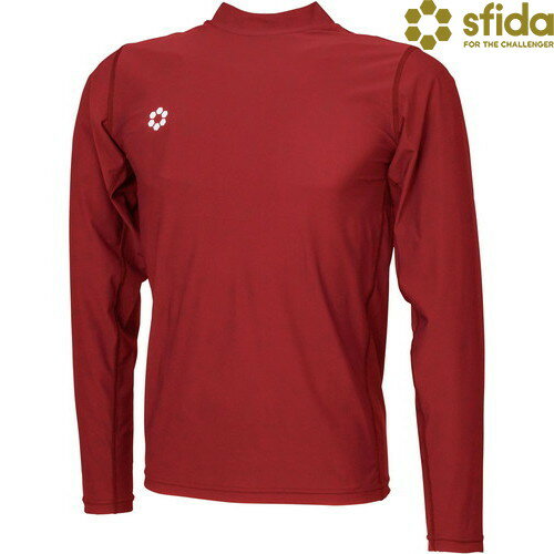 ■送料無料■【sfida】スフィーダ SA21825-RED BP コンプレッションベースレイヤーシャツ L/S[レッド][サッカー/フットサル/アンダーウェア/ウエア/長袖/ロングスリーブ/インナー/モックネック/トレーニング/部活/クラブ/メンズサイズ]【RCP】