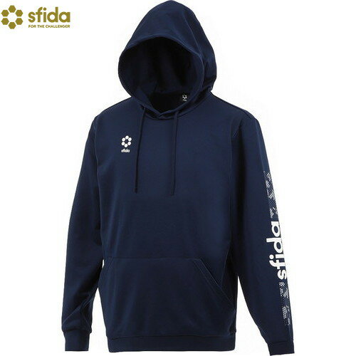 ■送料無料■【sfida】スフィーダ SA23819-NAVY BP ライトスウェットフーディー[ネイビー][サッカー/フットボール/フットサル/長袖/長そで/パーカー/フード/プルオーバー/トレーニングウェア]【RCP】