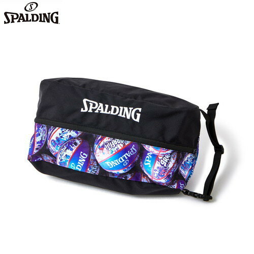 ▼SPALDING▼スポルディング 42-002GBR シューズバッググラフィティボール (ブルー×レッド)[バスケットボール/シューズケース/ユニセックス/部活/クラブ/チーム]【RCP】