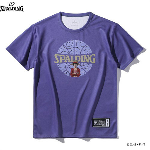 ■送料無料■【SPALDING】スポルディング SJT25157P-PPL ジュニア Tシャツ ONE PIECEゴムゴムの実 ボール..