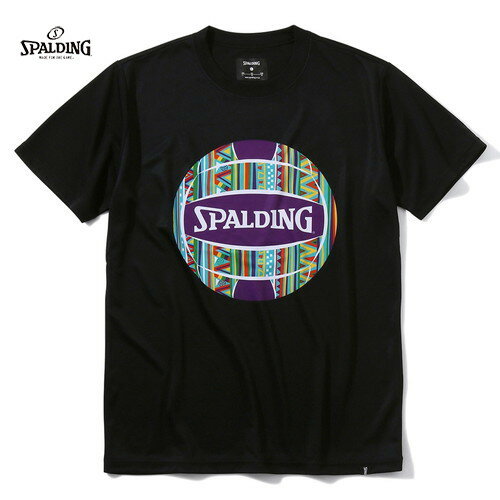 ▼SPALDING▼スポルディング SMT22071V-BK バレーボール Tシャツ アフリカントライバルボール[ブラック][バレーボール/メンズ/半袖/ショートスリーブ/丸首/クルーネック/トレーニング/練習着/トレーニング/部活動/クラブ活動]【RCP】