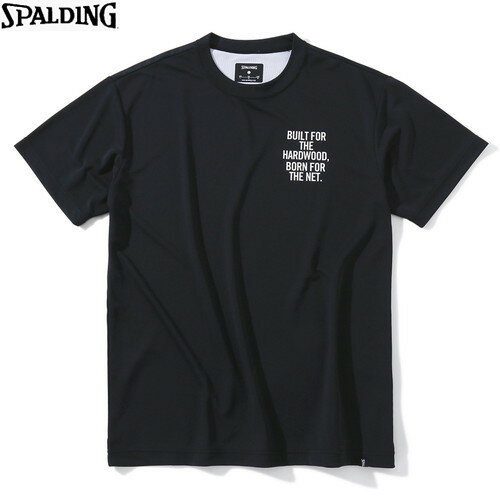 ■送料無料■▼SPALDING▼スポルディング SMT23012-BK Tシャツ デジタルコラージュバックプリント