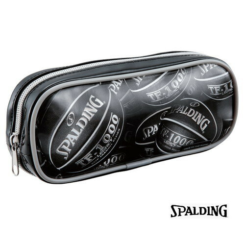 ▼SPALDING▼スポルディング SPF130B SPALDINGプリントペンケース(ブラック)[バスケットボール/バスケ/文房具/グッズ/小物/筆箱/ふで箱/ペントレー/勉強/学校/塾]【RCP】