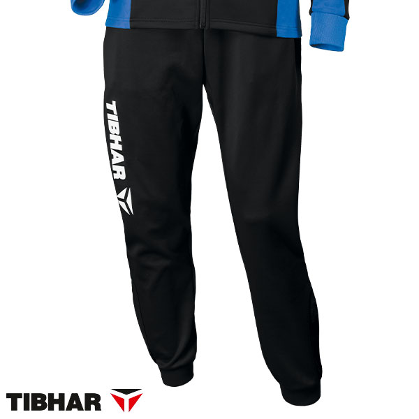 楽天トランスポーツ■送料無料■◆TIBHAR◆ティバー [品番:TJT31] TREND トラックスーツ ロングパンツ [ブラック]【卓球用品】卓球ユニフォーム/卓球/ユニホーム/トレーニングジャージ/ジャケット【RCP】