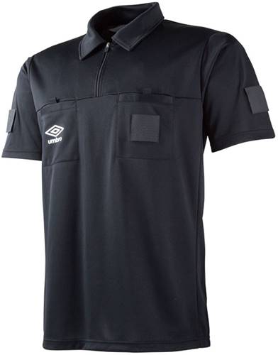 ■送料無料■【UMBRO】アンブロ UAS6608-BLK S/Sレフリーシャツ [ブラック] サッカーTシャツ/サッカー半袖/審判用 【RCP】