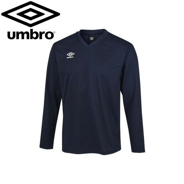 【UMBRO】アンブロ UAS6307L-NVY サッカー 長袖ゲームシャツ[ネイビー]男女兼用/サッカー/フットサル/トレーニング/試合/部活/ユニフォーム/ユニホーム/長袖/ロングスリーブ【RCP】