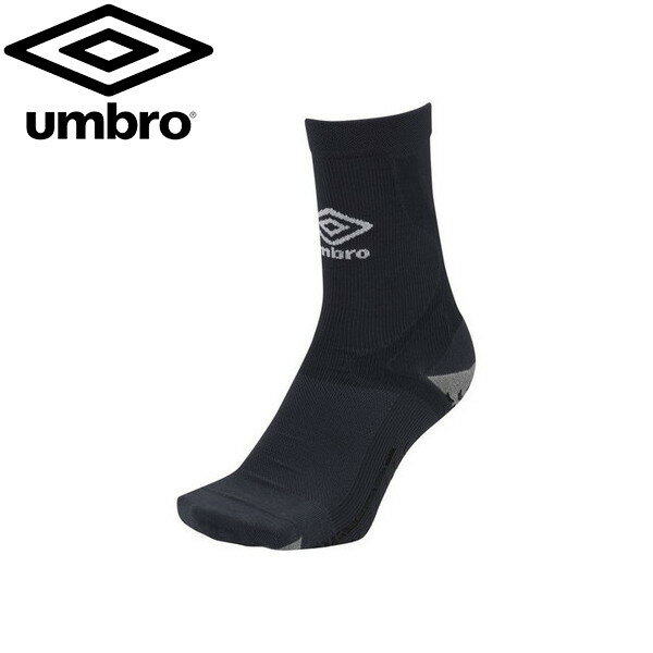 【UMBRO】アンブロ UAS8333-BLK サッカー グリップミドルソックス[ブラック]男女兼用/サッカーミドル靴..