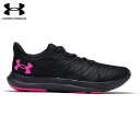 ■送料無料■【UNDER ARMOUR】アンダーアーマー 3027006-004 UA チャージド スピードスウィフト[Black/Black/Rebel Pi...