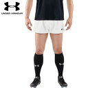 ■送料無料■【UNDER ARMOUR】アンダーアーマー 1295619-100 UA TS ラグビー プラクティス ショートパンツ[WHT/BLK(ホワイト/...