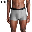■送料無料■【UNDER ARMOUR】アンダーアーマー 1387418-035 UA パフォーマンステック 6インチ アンダーウェア (3枚セット)[Stee...