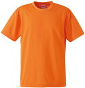 【Unitedathle】ユナイテッドアスレ 590001CXX-64 4.1OZ ドライアスレチックTシャツ[オレンジ][Tシャツ/半袖/シンプル/大きいサイズ/無地/丸首/デイリーユース/ドライ/DRY吸水速乾/男女兼用]【RCP】 1