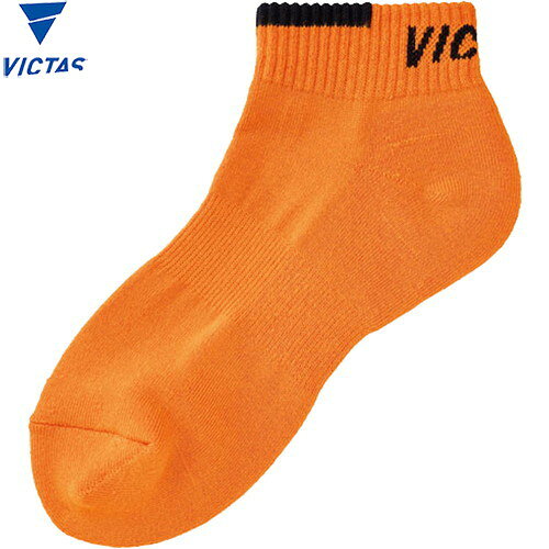 襪子 - 【VICTAS】ヴィクタス 562501-2000 V-SX515[オレンジ]【卓球用品】ソックス 靴下 卓球用 練習用 卓球部 プロ 高校 通気 抗菌 防臭 伸縮 おしゃれ スタイリッシュ【RCP】