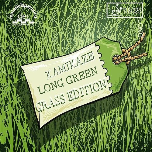 ★即納/あす楽★■卓球ラバーメール便送料無料■【DSM】der material spezialist/マテリアルスペシャリスト KAMIKAZE LONG Green Grass Edition【カミカゼ グリーン 軟らかいのに低くてガチ止まり＆ブチ切れ】【WRM 卓球用品】粒高ラバー/ラバ-【RCP】