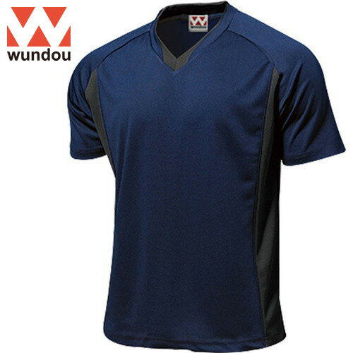【wundou】ウンドウ P1910J-0001 ベーシックサッカーシャツ[ネイビー][サッカーシャツ/スポーツTシャツ..