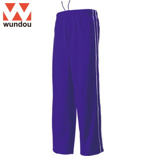 【wundou】ウンドウ P2050J-0040 パイピングトレーニングパンツ[プラム][ロングパンツ/トレーニングパンツ/長ズボン/ずぼん/トレーニング/練習/マルチスポーツ/サイドパイピングライン/ストレートシルエット/オーソドックス/ジャージ]【RCP】