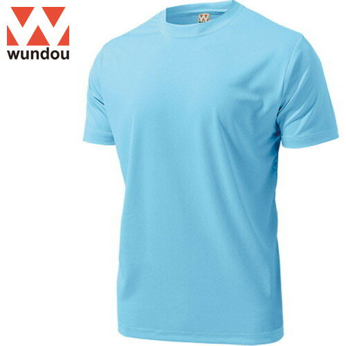 【wundou】ウンドウ P330-0004 ドライライトTシャツ[サックス][Tシャツ/半袖/半そで/トレーニング/各種競技/部活動/練習用/スポーツチーム/裏地がメッシュ/スポーツ/ベーシック/運動/シンプル]【RCP】