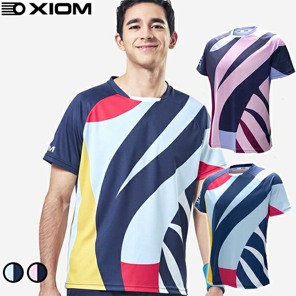 ◆「ヒロウン」×「XIOM」限定販売品◆【XIOM】エクシオン 1006 アテナ ATHENA [ネイビー/ライトピンク]【卓球用品】JTTA公認ゲームシャツ/卓球ユニフォーム/卓球ユニホーム/ウエア/ウェア【RCP】