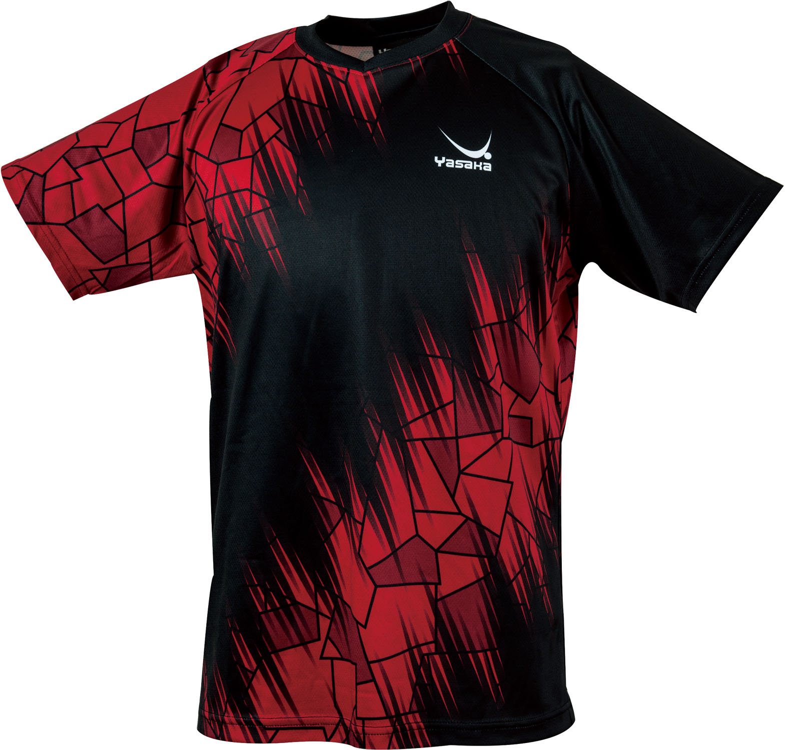 ■送料無料■【Yasaka】ヤサカ Y-246-20 エネオーラユニフォーム 男女兼用 [レッド] 【卓球用品】ゲームシャツ/卓球ユニフォーム/卓球/ユニホーム【RCP】