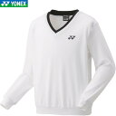 ■送料無料■【YONEX】ヨネックス 32032-011 トレーナー[ホワイト][トレーナー/上着/トップス/アウター/テニス/バドミントン/スポーツ/メンズ/レディース/練習着/部活/クラブ/チームウエア]【RCP】