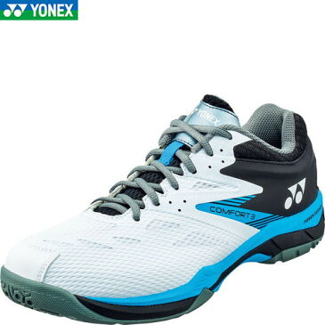 ■送料無料■【YONEX】ヨネックス SHBCF3W-682 バドミントンシューズ パワークッションコンフォート3ワイド[ホワイト/ターコイズ][バドミントンシューズ/靴/くつ/バトミントン用シューズ/メンズ/レディース/ジュニア]【RCP】