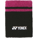 【YONEX】ヨネックス AC490-181 リストバンド 1ケ入り(1個入) [ブラック/ピンク] [テニス] 【RCP】