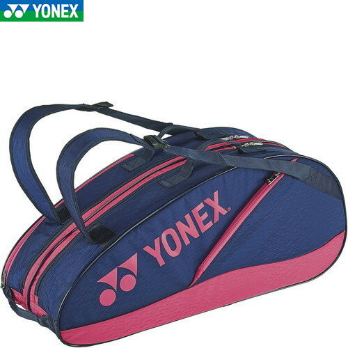 ■送料無料■【YONEX】ヨネックス BAG2132R-675 ラケットバッグ6(テニス6本用)[ネイビー×ピンク][テニス/バッグ/ラケットバッグ/ユニセックス/リュックサック/テニスバッグ/テニスラケット6本用/収納/遠征/移動/スポーツバッグ]【RCP】