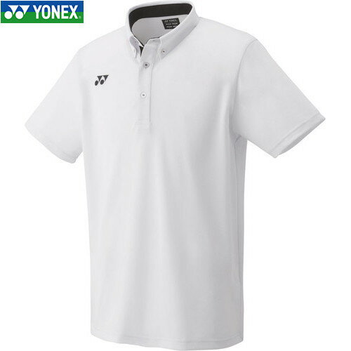 ■送料無料■【YONEX】ヨネックス 10455-011 ユニゲームシャツ (フィットスタイル)[ホワイト][バドミントン/テニス/半袖/ポロシャツ/半袖ポロシャツ/半袖シャツ/練習着/テニスウェア/トップス/襟付きシャツ/ユニセックス/レディース/メンズ]【RCP】