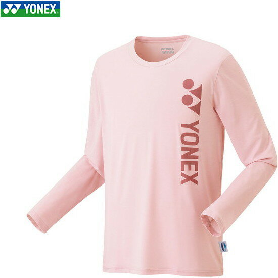 ■送料無料■【YONEX】ヨネックス 16596-523 ユニロングスリーブTシャツ[ナチュラルピンク][テニス/バドミントン/長袖Tシャツ/長そで/ロングTシャツ/バドミントンシャツ/テニスシャツ/練習着/トップス/ユニセックス/レディース/メンズ]【RCP】