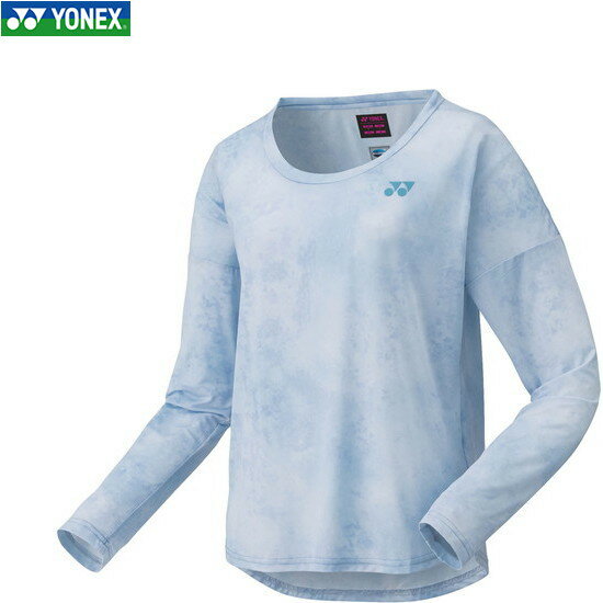 ■送料無料■【YONEX】ヨネックス 16604-308 ウィメンズロングスリーブTシャツ[アイスブルー][テニス/バドミントン/長袖/Tシャツ/長袖Tシャツ/長そで/ロングTシャツ/バドミントンシャツ/テニスシャツ/練習着/トップス/レディース]【RCP】