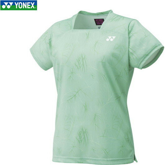 ■送料無料■【YONEX】ヨネックス 20664-355 ウィメンズゲームシャツ[スモークグリーン][バドミントン/テニス/半袖/Tシャツ/半袖Tシャツ/半そで/バドミントンシャツ/テニスシャツ/練習着/トップス/レディース]【RCP】