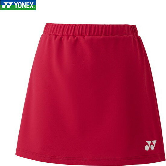 ■送料無料■【YONEX】ヨネックス 26085-688 ウィメンズスカート[クリスタルレッド][バドミントン/テニス/スカート/スコート/インナースパッツ付き/スカート/テニススカート/テニスウェア/練習着/レディース]【RCP】