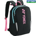 ■送料無料■【YONEX】ヨネックス BAG2389-181 ジュニアバックパック[ブラック/ピンク]【テニス/ソフトテニス/バッグ/バック/リュックサック/ラケット1本収納/ペットボトル500ml収納ポケット/部活/クラブ/子供用】【RCP】