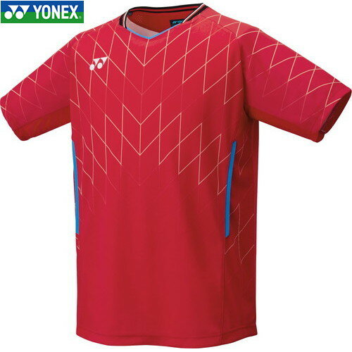 ■送料無料■【YONEX】ヨネックス 10698J-364 ジュニアゲームシャツ[ジャパンレッド][ジュニア/キッズ/子供/バドミントン/テニス/半袖/半そで/Tシャツ/半袖シャツ/ゲームシャツ/試合/バドミントンウェア]【RCP】