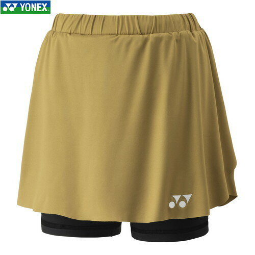 ■送料無料■【YONEX】ヨネックス 26181-016 ウィメンズスカート(インナースパッツ付)[ゴールド][レディース/テニス/ソフトテニス/バドミントン/スカート/ボトムス/テニスウェア/インナースパッツ]【RCP】