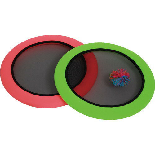 【ZETT】ゼット体育器具 ZF2020 羽根つきネット 緑橙2枚組 体つくり・レクリエーション[ゴム/羽/フリスビー/幼児/小学校/スポーツ/運動/学校/レク/レクリエーション/レク用品]【RCP】のサムネイル