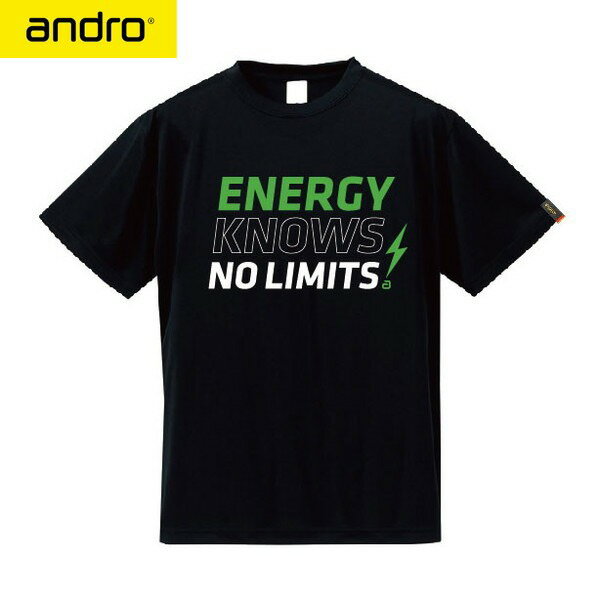 ★即納/あす楽★【andro】アンドロ 300023037 アンドロ EN Tシャツ [ブラック]男女兼用(ヨーロッパサイズ)【卓球用品】ゲームシャツ/卓球ユニフォーム※注意※ヨーロッパ男女兼用サイズ※詳細はサイズ表参照【RCP】