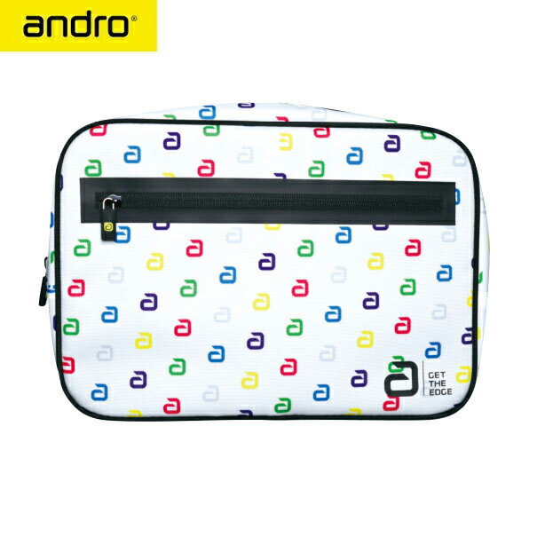 ★在庫あり即納★【andro】アンドロ 410023024 アンドロ SQケース3 /ANDRO SQ CASE [ALホワイト]ラケット2本入れ用/メンテナンス用品やボールも収納可能！【卓球用品】卓球用ケース/ラケットケース/バッグ 【RCP】