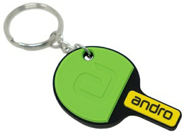 ★在庫あり即納★【andro】アンドロ 150021044 キーリングラケット [グリーン]卓球ラケット型キーホルダ..