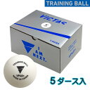 ★在庫あり即納★【VICTAS】ヴィクタス 015500 VP40+ トレーニングボール 5ダース入【5ダース/箱(60球)】多球練習用(プラトレ球40mm+)...