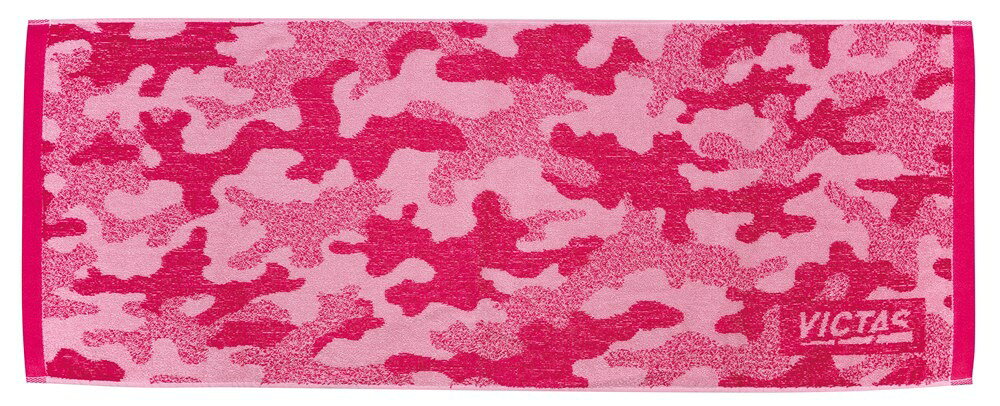 ★在庫あり即納★カタログ外限定発売品★【VICTAS】ヴィクタス 411338 VICTAS×唐橋卓球コラボ！VKカモフラミッドタオル [ブルー/ピンク]サイズ:80×34cm/綿100％ライトパイルジャガード【卓球用品】卓球タオル/スポーツタオル/フェイスタオル【RCP】