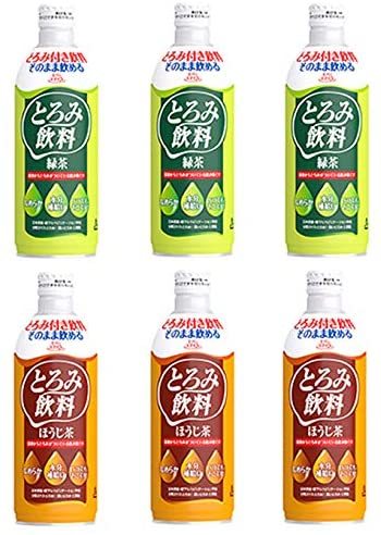 【ポイント10倍★ お買い物マラソン限定 】エバースマイル 介護食 とろみ飲料 緑茶 ほうじ茶 計6本 お試しセット 詰め合わせ 嚥下補助のサムネイル