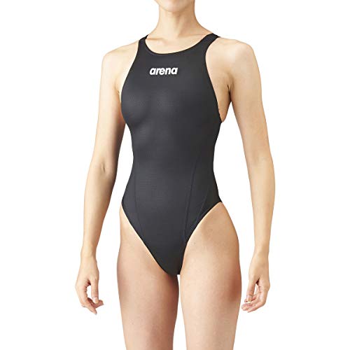 arena (アリーナ) レーシング水着 リミックタイプロウ クロスバック レディース ブラック×ブラック Mサイズ