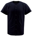 デサント フルオープンシャツ BLK(4)