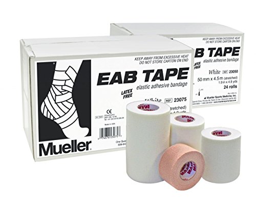 【ポイント10倍★ お買い物マラソン限定 】Mueller(ミューラー) EABテープ 50mm [1個入り] 固定用伸縮テープ 23050 ホワイト 50mm 1