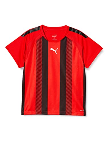 【ポイント10倍★ お買い物マラソン限定 】[プーマ] サッカー 吸水速乾 半袖 Tシャツ TEAMLIGA ストライプ ゲームシャツ JR 705147 キッズ 23年秋冬カラー