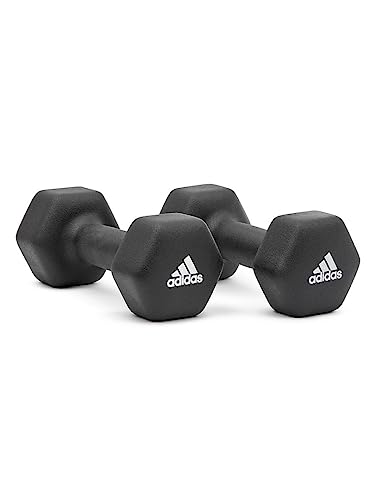 【ポイント10倍★楽天スーパーセール限定 】adidas アディダス ネオプレンダンベル トレーニング 筋トレ ブラック 5kg x 2ペア ADWT-11405