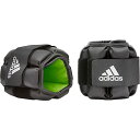 【ポイント10倍★ お買い物マラソン限定 】adidas(アディダス) パフォーマンスアンクル/リストウェイト 足首 手首 ベルクロ・鉄製バックルタイプ 1.0kg×2個セット ADWT-12631
